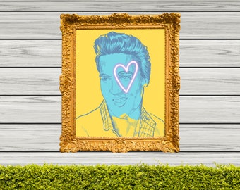 Elvis Presley Artwork, Yard Art, Outdoor Wall Artwork, Garden Art, Garden Decor, Home Decor, Waterproof