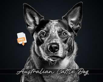 Australian Cattle Dog PNG: High-Resolution Craft File (Digital Download)