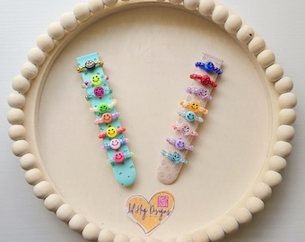 Beaded Smiley Face Watch Charm: Trendy Watch Accessories