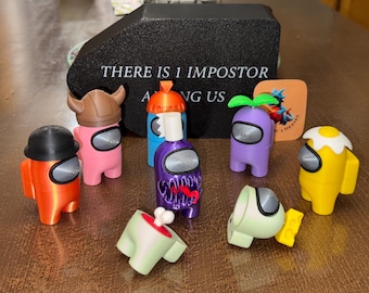 Set 7 Figures Among Us Impostor|Toys and decor | 7x Figures magnetics multiple colors with Interchangeable accesories