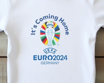 Euro 2024 Infant T-shirt, It's Coming Home Football Baby Tee, Cute Sports Gear for Babies & Toddlers