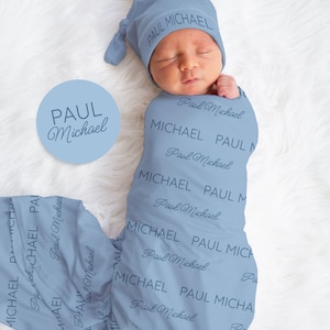 Full Name Swaddle Blanket, Bow And Swaddle Set, Newborn Swaddle With Name, Personalized Swaddle, Baby Name Swaddle,Newborn Baby Name Blanket