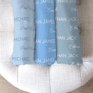 Name Blanket For Newborn Gift, Swaddle Personalized Baby Blankets, Swaddle And Bow Set, Baby Name Blanket, Hospital Baby Blanket,Shower Gift