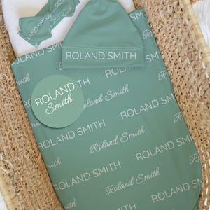 Full Name Swaddle Blanket, Bow And Swaddle Set, Newborn Swaddle With Name, Personalized Swaddle, Baby Name Swaddle,Newborn Baby Name Blanket