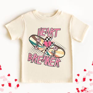 Heart Breaker Valentine’s Day shirt for boys, Skateboard Valentine’s Day tee-shirt for kids youth baby toddler, Valentine’s Day giftful