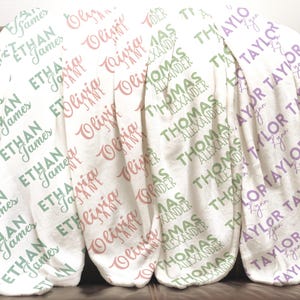Baby Name Blanket, Newborn Name Swaddle, Personalized Baby Name Swaddle, Hospital Blanket, Baby Shower Gift, Custom Baby Gift, Gift for Baby