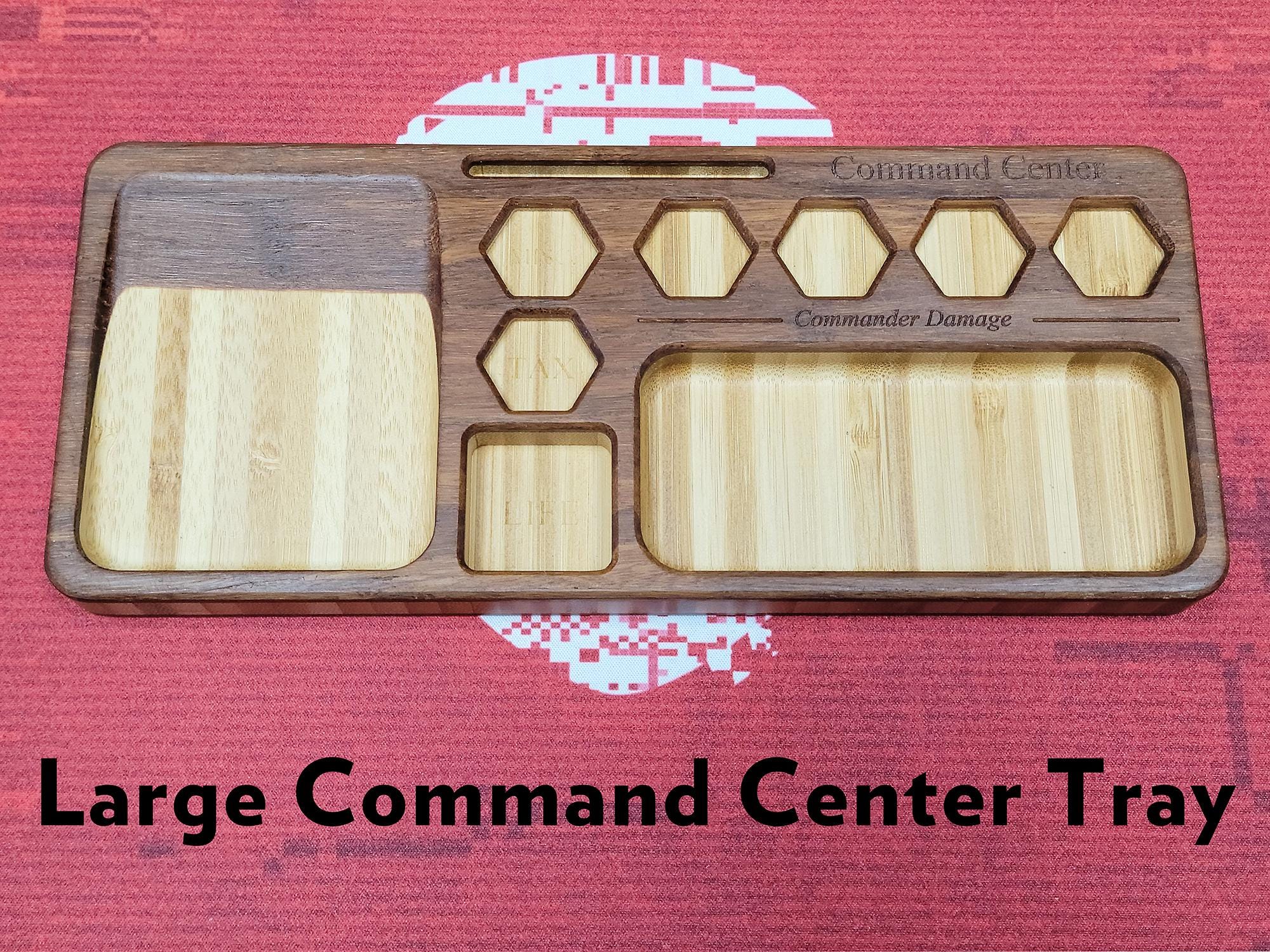 Personalized Wooden MTG Commander Tray: Handcrafted EDH Command Zone - Etsy