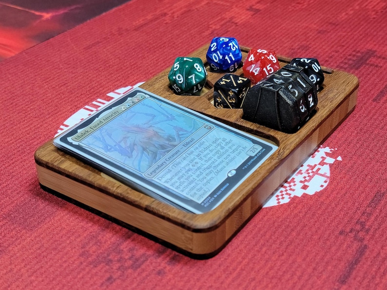 Personalized Wooden MTG Commander Tray: Handcrafted EDH Command Zone - Etsy