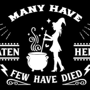 Many have eaten here - Wicca Kitchen Coven Wall Art Gift - Digital Download - Canvas Poster - One of A Kind Print - Custom Made AI Designed
