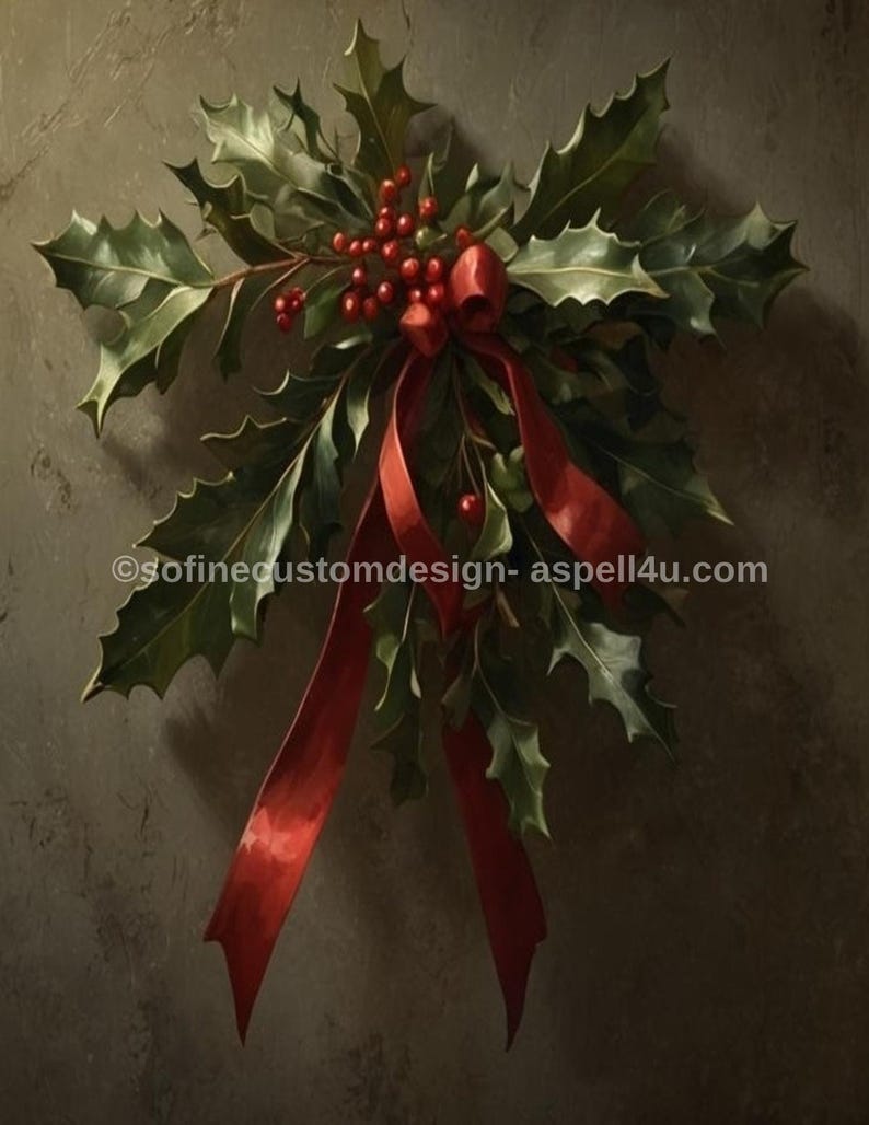 Mistletoe Farmhouse Printable Art, Holiday Wall Decor (digital Download ...