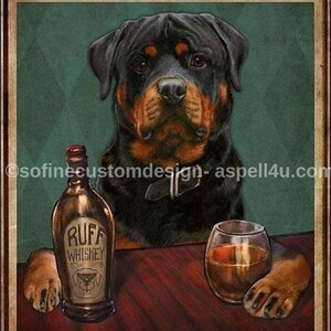 Rottweiler Thats What I Do - AI Created One of a Kind Digital Download Canvas Poster Wall Art Print DIY Printable Gift Make Your Own Crafts