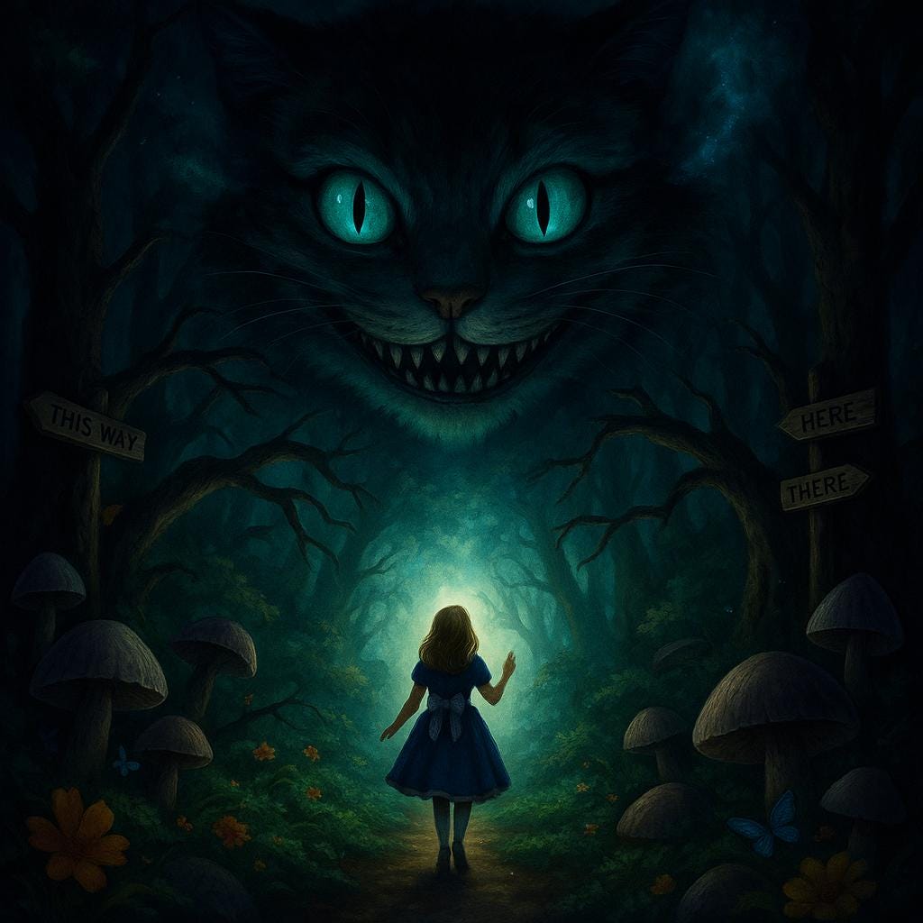 Kunstdruck For Sale Mit "Alice Im Wunderland Verrückter Hutmacher Cheshire Cat" Von VodumStore