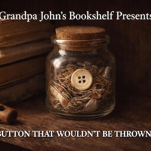 The Button That Wouldn't Be Thrown Away audio-book eBook and PDF bundle for kids learning and story-time fun