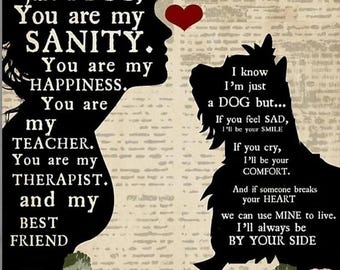 Dog Lover Quote Print - Pet Memorial Wall Art (Digital Download)