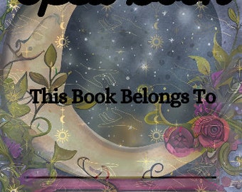 Editable Blank Spell Book Canva Template, Print Ready Files