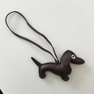 Charm de sac mignon chien saucisse : chiot fantaisiste recto-verso image 4