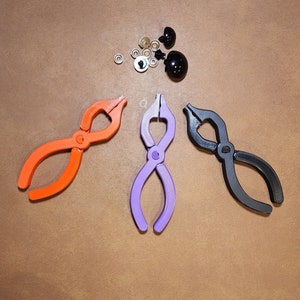 Safety Eye Insertion Tool: Ergonomic Pliers for Amigurumi Plushies (5mm-30mm Safety Eyes)