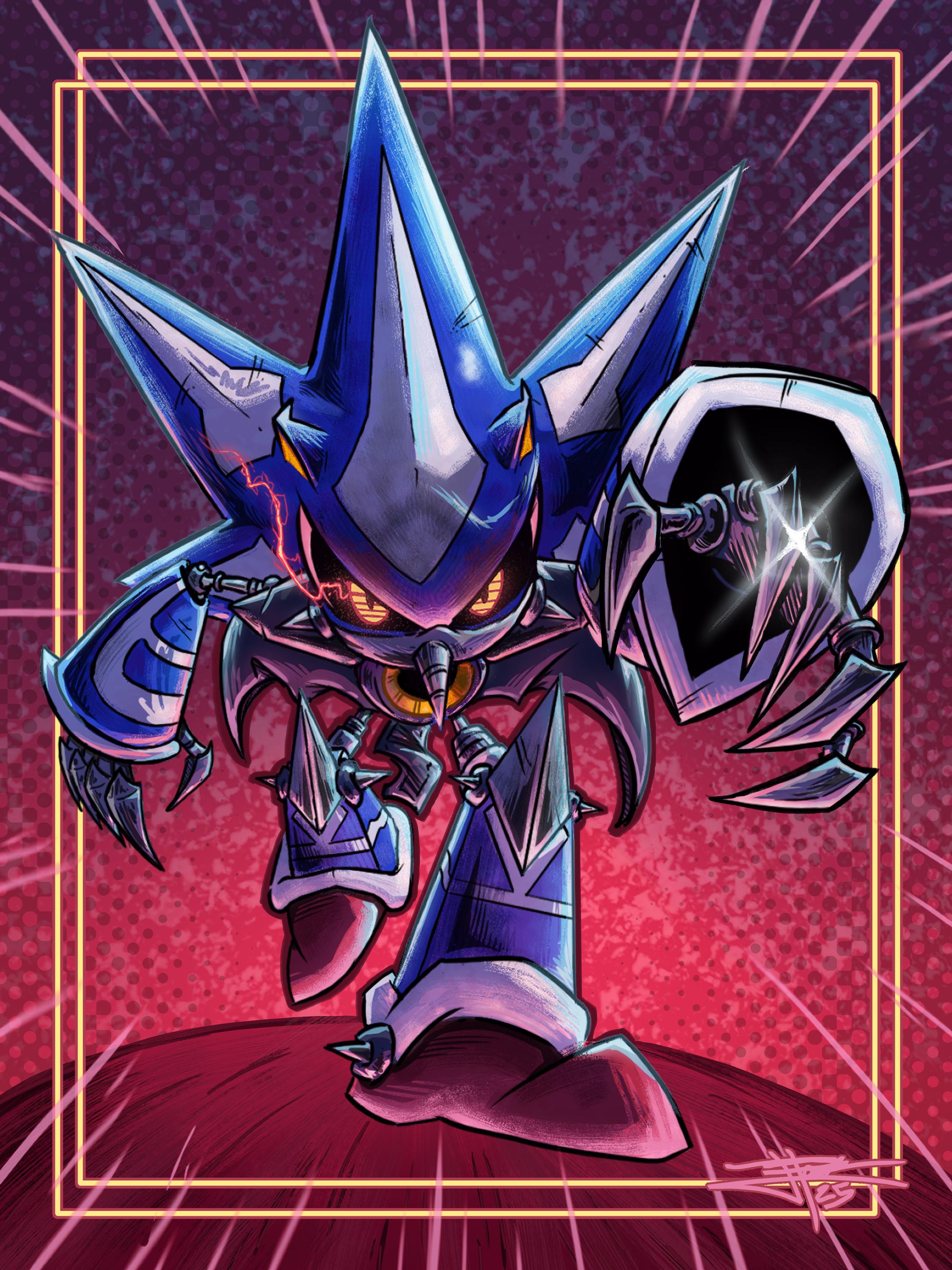 Neo Metal Sonic Poster | Sonic Video Game Art Print - Etsy