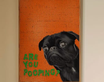 ¿Estás haciendo caca?, Letrero personalizado con frases sobre mascotas, ¿Estás haciendo caca?, Gato, Póster con frases sobre perros, Letrero divertido para baño, Letrero divertido para baño, Impresión de trasero bonito