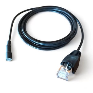 RJ45 aardingskabel 2m met cilindrische stekker