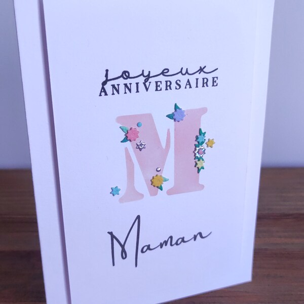 Carte anniversaire personnalisée