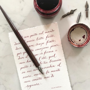 Texto personalizado, poesía, carta de amor en caligrafía: idea de regalo para el día de San Valentín, aniversario, cumpleaños, dedicatoria romántica