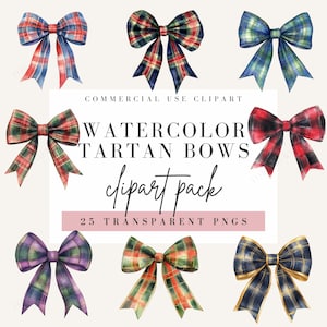 Tartan strikken clipart, aquarel stijl, geruite lint illustraties, Schotse strik afbeelding, patroonafbeelding transparante achtergrond, commercieel gebruik, png