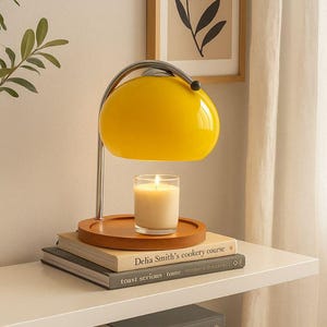 Table Lamp,Candle Lantern,Modern Bedside Light,Glass Atmosphere Lampshade,Living Room Desk Lighting,Candle Warmers Lamp,Night Light for Home