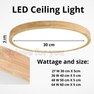 Ceiling LED Chandelier/Pendant Wood Sconce/Round Led lamp/Modern Ceiling Fixture/Suspended lighting/Lighting fixture/Wooden ceiling light zdjęcie 3