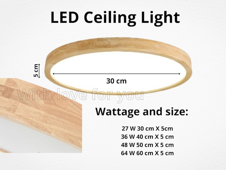 Ceiling LED Chandelier/Pendant Wood Sconce/Round Led lamp/Modern Ceiling Fixture/Suspended lighting/Lighting fixture/Wooden ceiling light zdjęcie 3