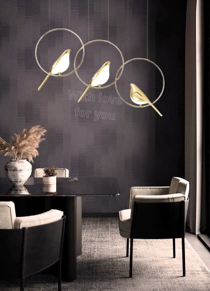 Dining Room Light Fixture,bird Chandelier,bedside Hanging Light,led