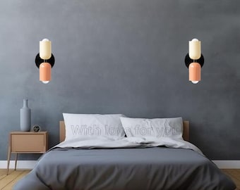 Moderne Wandleuchte/Wandleuchte/Wohndekorbeleuchtung/Wand-LED-Leuchte/Hängelampe im Schlafzimmer/Farbige Wandleuchte/Doppelkopf-Wandleuchte