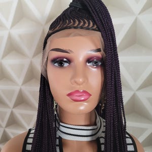 Lace front Braided Wigs for Women, Cornrow Braided Wigs, Full Lace Braided Wig With Baby Hair