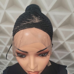 Lace front Braided Wigs for Women, Cornrow Braided Wigs, Full Lace Braided Wig With Baby Hair, Black