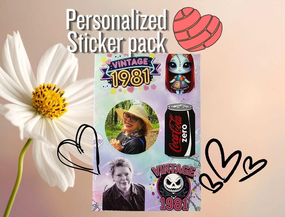 Customizable Sticker Sheet- Personalized Photo Stickers, Perfect Gift ...