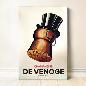 Champagne de Venoge - Poster vintage di champagne - Pubblicità retrò di bevande - Decorazione murale per bar e ristoranti