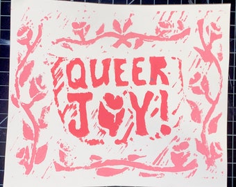 Queer Joy Linoldruck