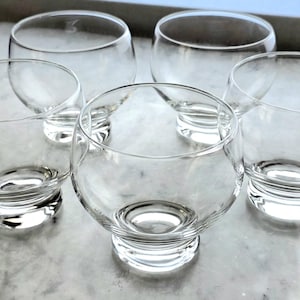 Vintage set of 5 handmade stackable cocktail/wine glasses.