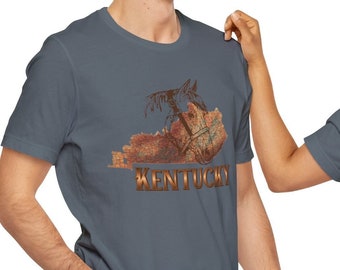 Kentucky Horse Graphic T-Shirt: Unisex Soft Cotton Tee