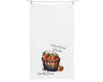 Peaches Hand Towel for Kitchen