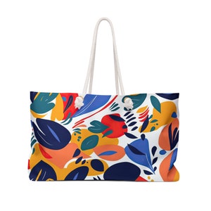Summertime Beach Bag Weekender beach bag Oversized beach bag Large Beach Tote Bag Gift for Her Gift for Mom Gift for Beach Lover OutdoorTote