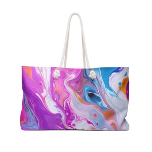 Beach Bag, Weekend Bag, Vacation Bag Gift for Her Gift for Mom Summertime Fun Beach Bag