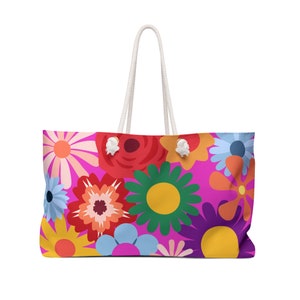Bolsa de praia/bolsa de fim de semana ótima para a praia ou viagens noturnas, presente para a mãe, presente para o amante da praia