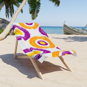 Strandtuch mit hellen Farben Abheben am Strand Geschenk für sie Geschenk für Mama Geschenk für Freund Handtuch für Strand