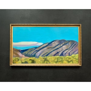 New Mexico Mountain Landscape Painting: Original Framed Fine Art
