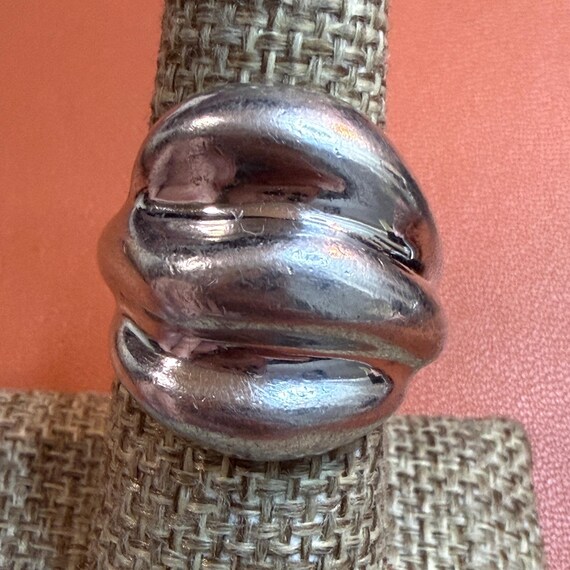 Authentic Native American Modernist Ring Signed N… - image 1