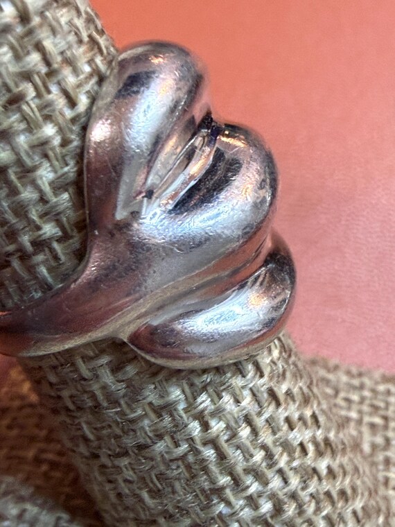 Authentic Native American Modernist Ring Signed N… - image 4