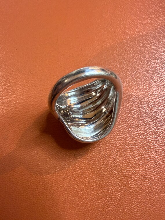 Authentic Native American Modernist Ring Signed N… - image 6