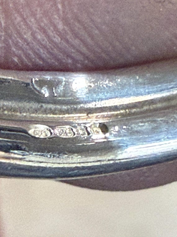 Heavy Sterling Silver Double Wave Open Twist Cuff… - image 6