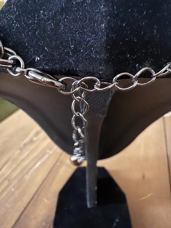 Chunky Acrylic Cherry Red Statement Necklace Adju… - image 7